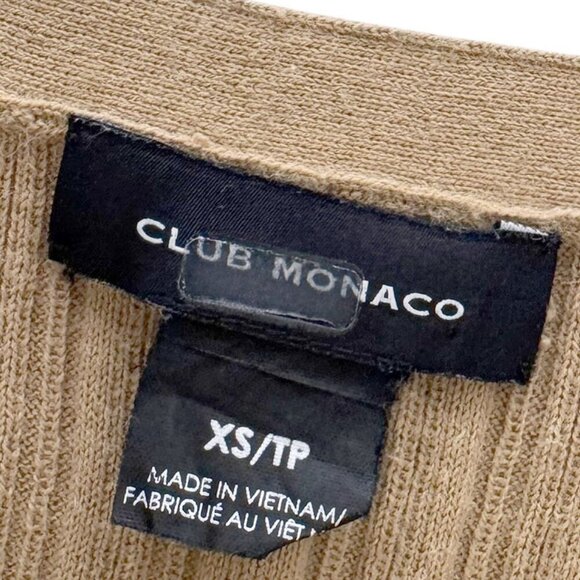 Club Monaco Ribbed Fitted Button Front Cardigan Size XS - Picture 4 of 5